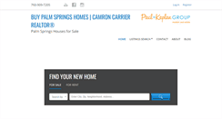 Desktop Screenshot of buypalmspringshomes.com