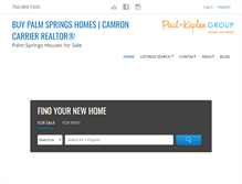 Tablet Screenshot of buypalmspringshomes.com
